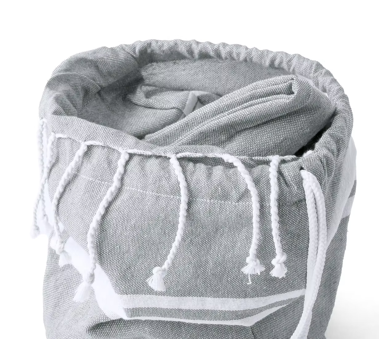 Asciugamano Grigio con Sacca in cotone riciclato | Collezione Animal With Glasses