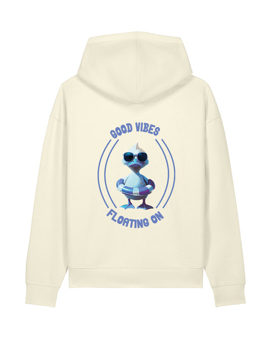 AWG - Hoodie "Good Vibes - Floating On" – Relaxed Edition - Sostenibile