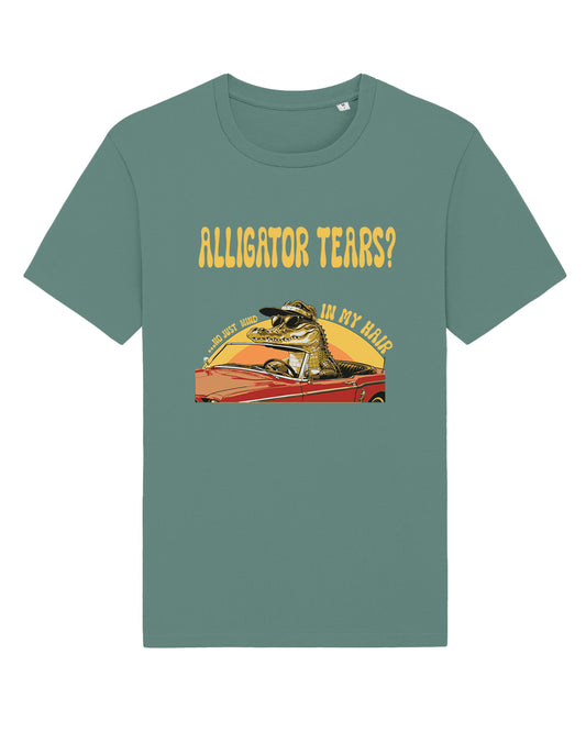 AWG - T-shirt "Alligator Tears?" – Vintage Edition - Cotone sostenibile
