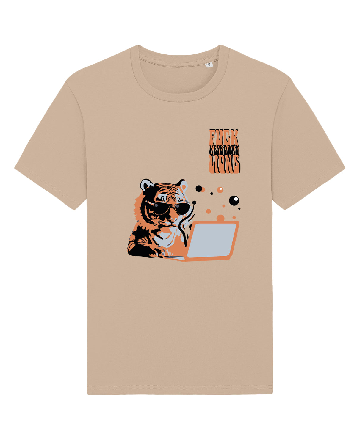 AWG - T-shirt "Keyboard Lions" – Anti-Hater Edition - Cotone Sostenibile