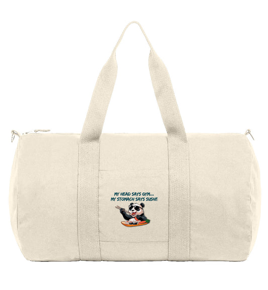 AWG - Duffle Bag "My Stomach Says Sushi" – La tua borsa, il tuo mood