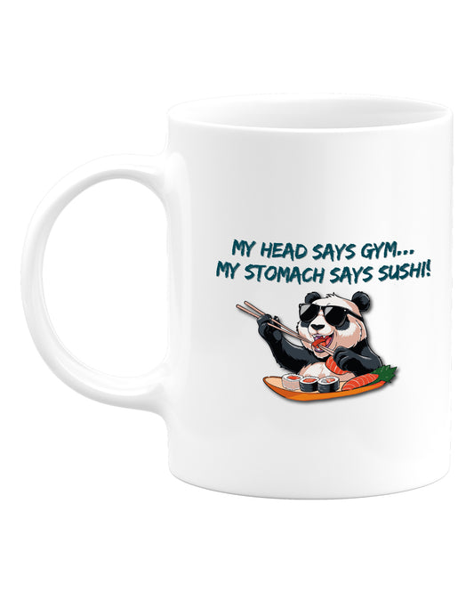 AWG - Tazza "My Stomach Says Sushi" – Il Dilemma Post-Workout