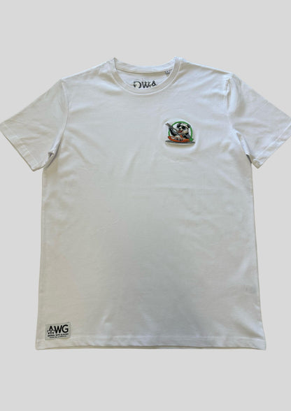 T-Shirt Panda Sushi in cotone biologico | Collezione Animal With Glasses