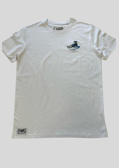 T-Shirt Orso Polare in cotone biologico | Collezione Animal With Glasses