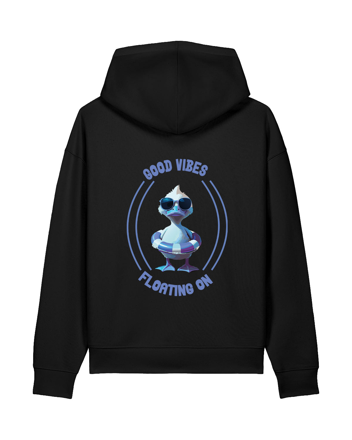 AWG - Hoodie "Good Vibes - Floating On" – Relaxed Edition - Sostenibile