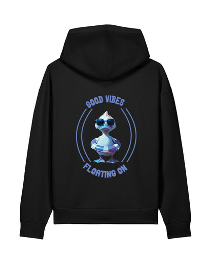 AWG - Hoodie "Good Vibes - Floating On" – Relaxed Edition - Sostenibile
