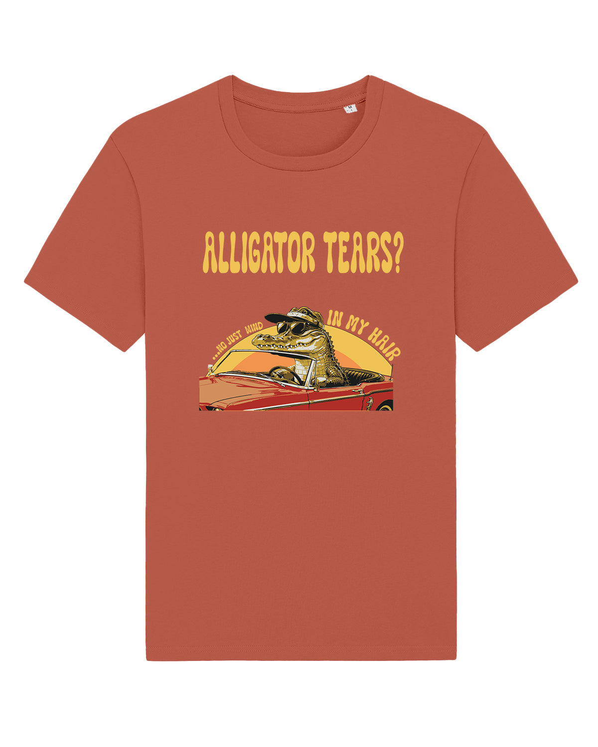 AWG - T-shirt "Alligator Tears?" – Vintage Edition - Cotone sostenibile