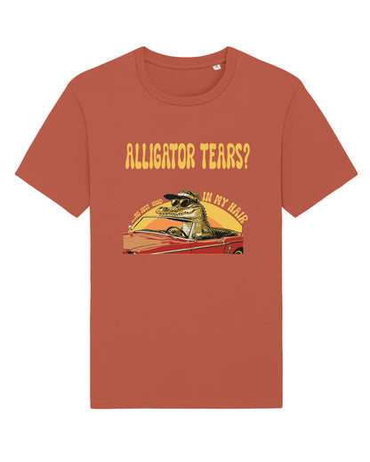AWG - T-shirt "Alligator Tears?" – Vintage Edition - Cotone sostenibile