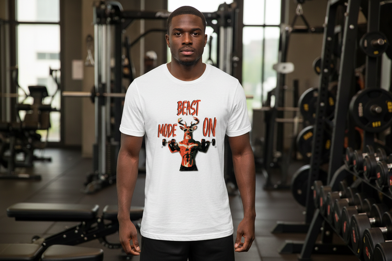 AWG - T-shirt "Beast Mode On" – Performance Edition - Cotone Biologico