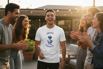 AWG - T-shirt "Good Vibes - Floating On" – Essential Edition - Cotone Biologico