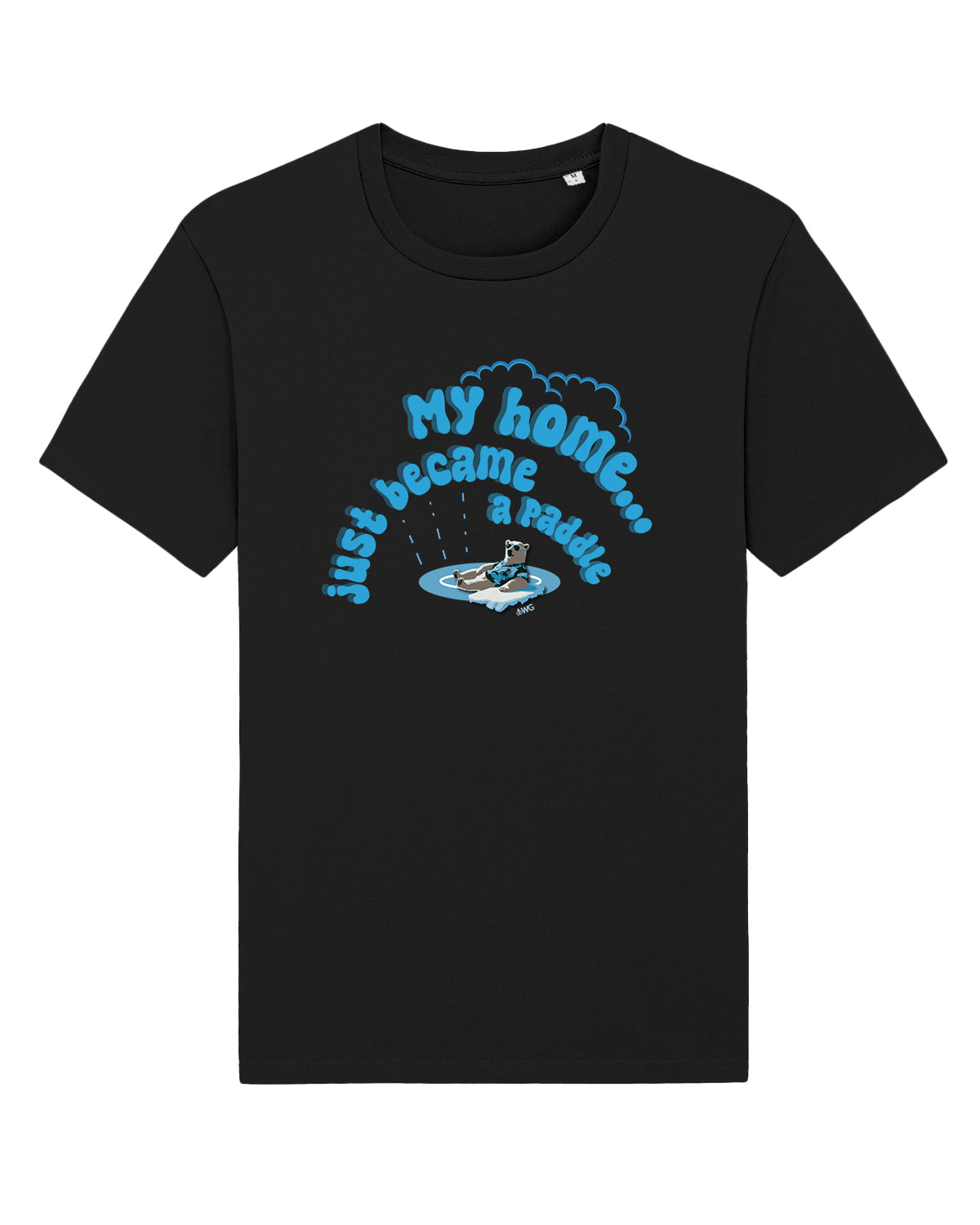 AWG - T-shirt "Home Puddle" – Climate Awareness Edition - Cotone biologico