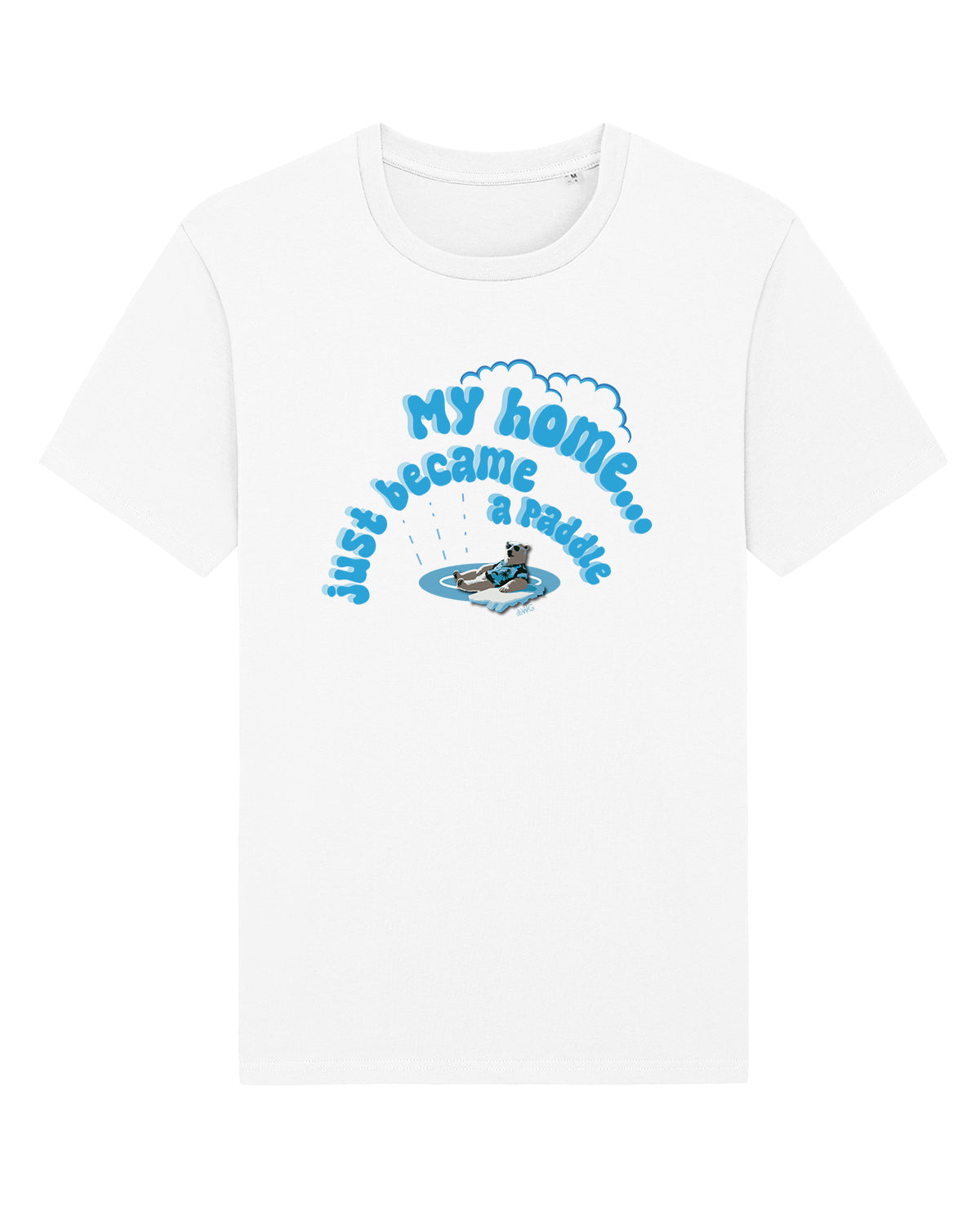 AWG - T-shirt "Home Puddle" – Climate Awareness Edition - Cotone biologico