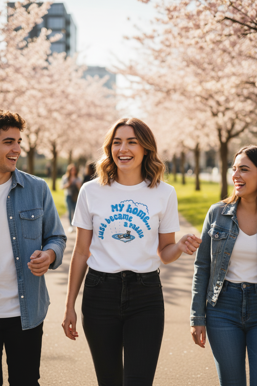 AWG - T-shirt "Home Puddle" – Climate Awareness Edition - Cotone biologico