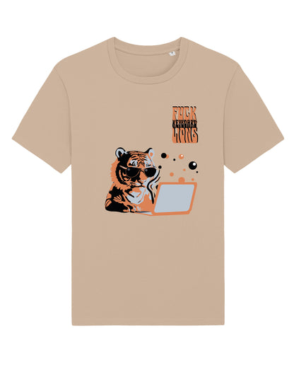 AWG - T-shirt "Keyboard Lions" – Anti-Hater Edition - Cotone Sostenibile