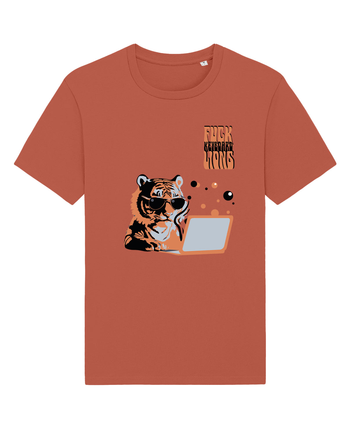 AWG - T-shirt "Keyboard Lions" – Anti-Hater Edition - Cotone Sostenibile