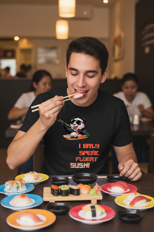 AWG - T-shirt "Fluent Sushi" – Essential Edition - Cotone Biologico