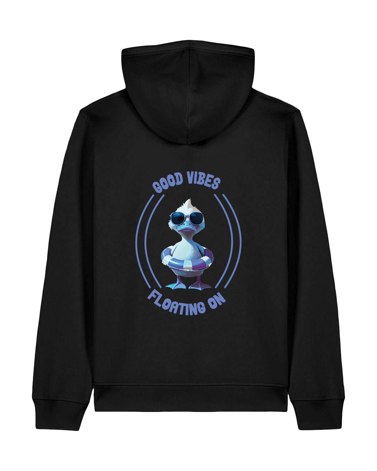 AWG - Hoodie Zip "Good Vibes - Floating On" – Urban Chill Edition Sostenibile