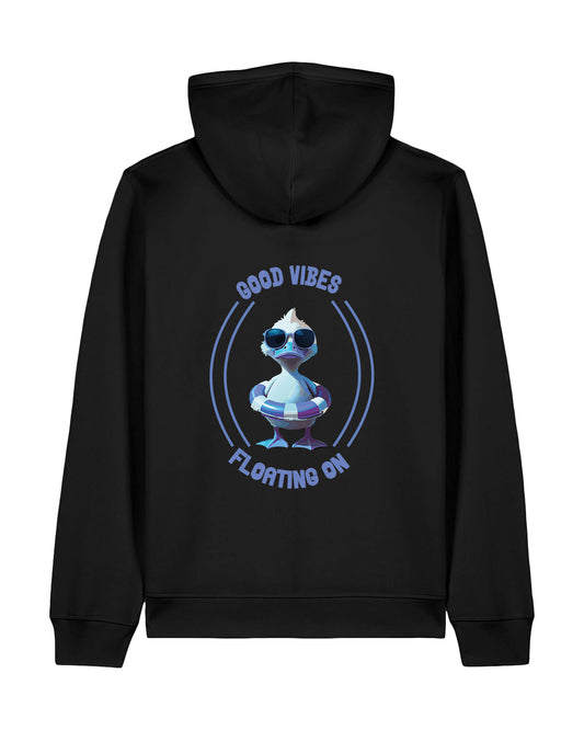 AWG - Hoodie Zip "Good Vibes - Floating On" – Urban Chill Edition Sostenibile