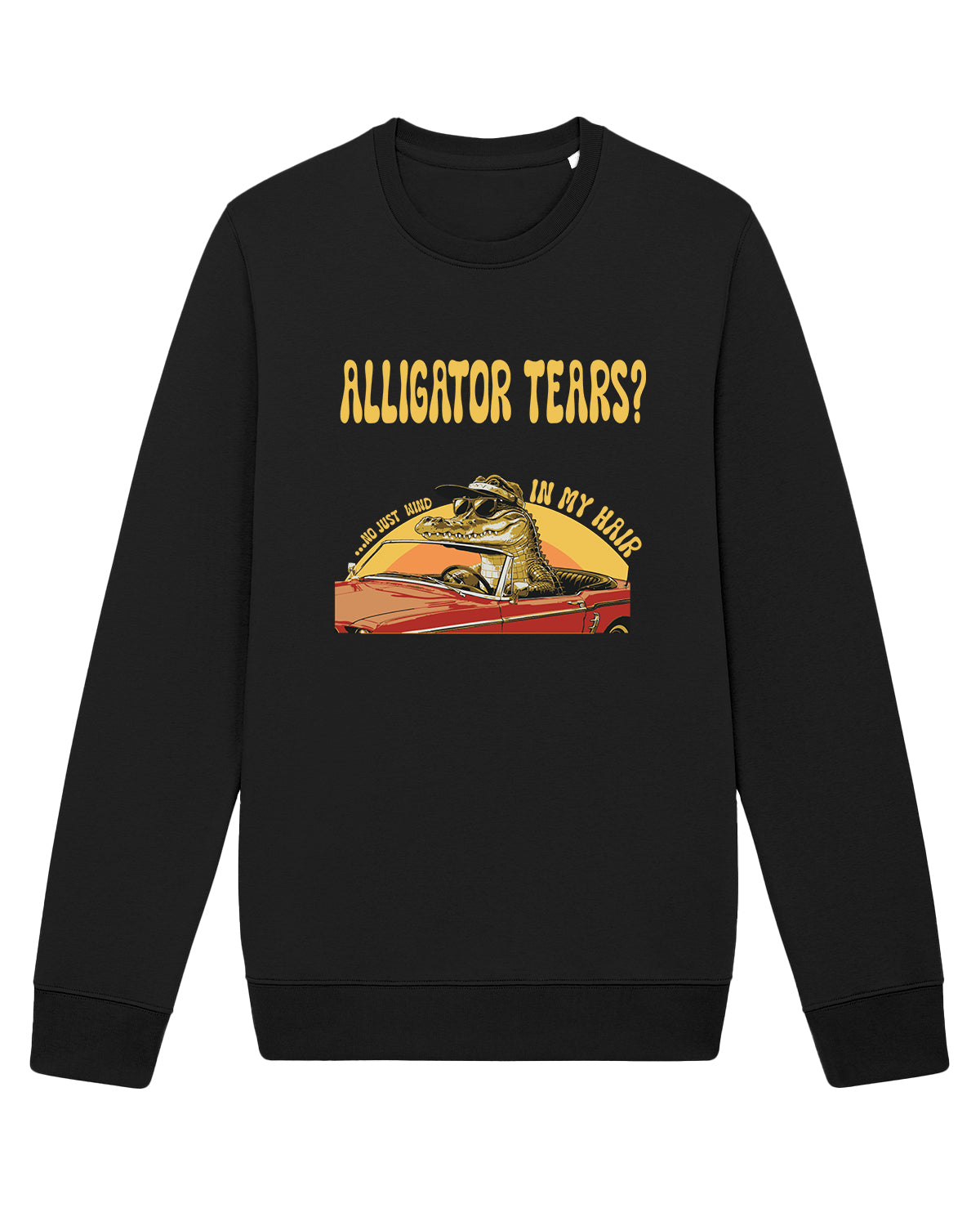 AWG - Sweatshirt "Alligator Tears?" – Urban Vintage Feel - Sostenibile