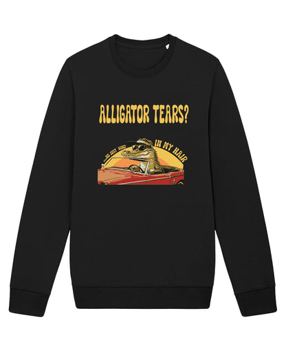 AWG - Sweatshirt "Alligator Tears?" – Urban Vintage Feel - Sostenibile