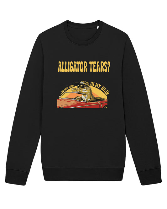 AWG - Sweatshirt "Alligator Tears?" – Urban Vintage Feel - Sostenibile