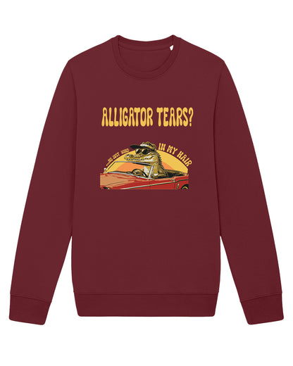 AWG - Sweatshirt "Alligator Tears?" – Urban Vintage Feel - Sostenibile