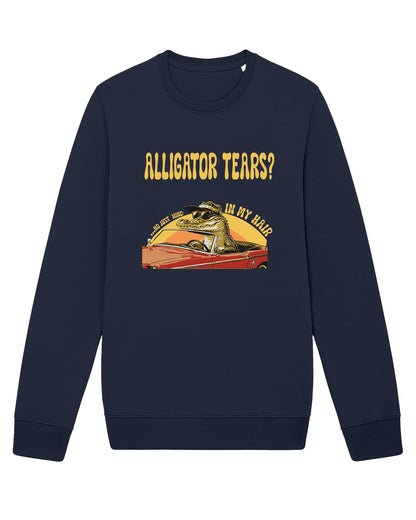 AWG - Sweatshirt "Alligator Tears?" – Urban Vintage Feel - Sostenibile