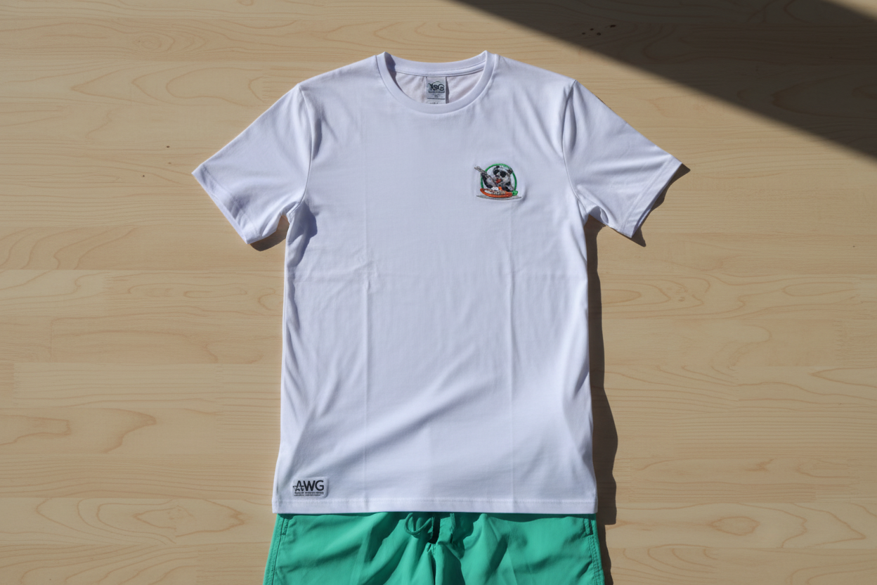 T-Shirt Panda Sushi in cotone biologico | Collezione Animal With Glasses