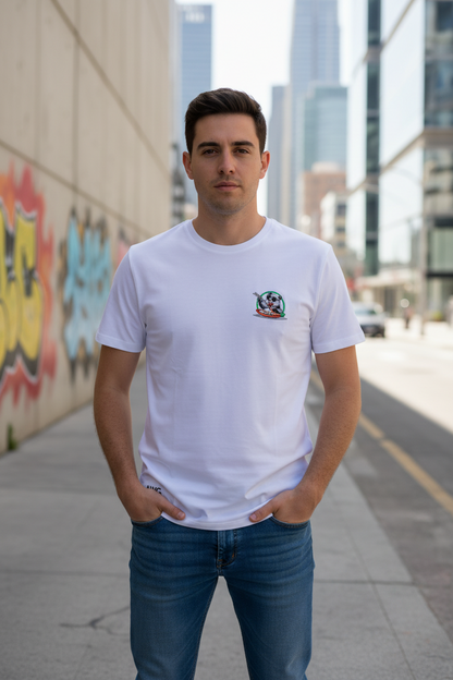 T-Shirt Panda Sushi in cotone biologico | Collezione Animal With Glasses