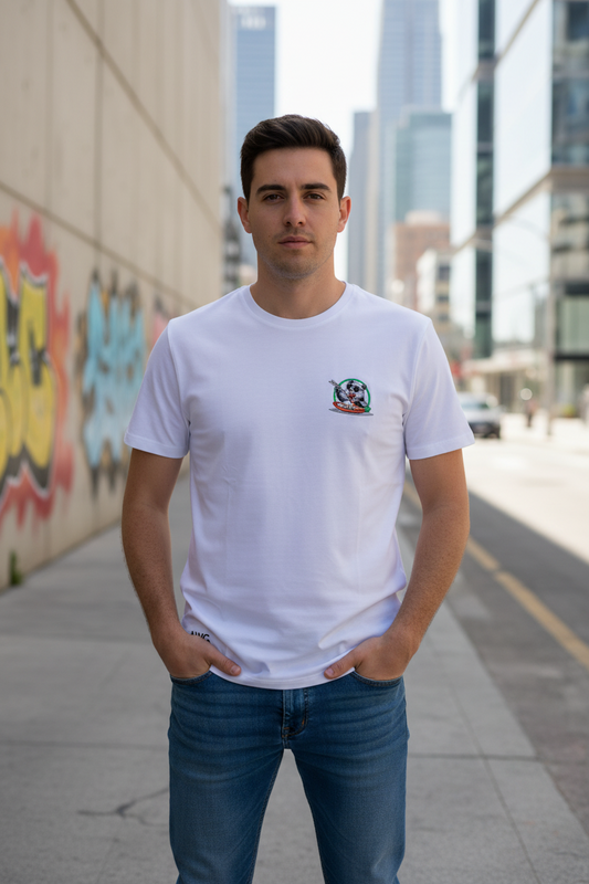 T-Shirt Panda Sushi in cotone biologico | Collezione Animal With Glasses