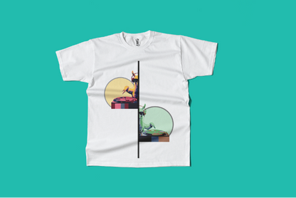 T-shirt Lama DJ in cotone organico - Design divertente eco-friendly AWG
